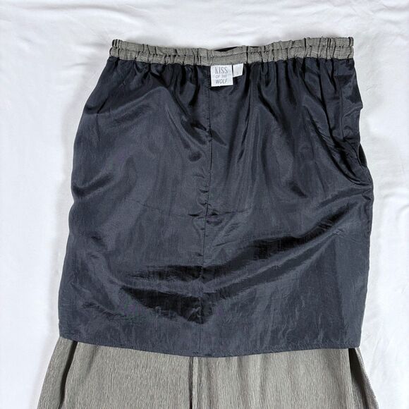 Kiss Of The Wolf Silk Maxi Skirt S Boho Lagenlook Artsy Minimalist Old Money - Picture 6 of 8